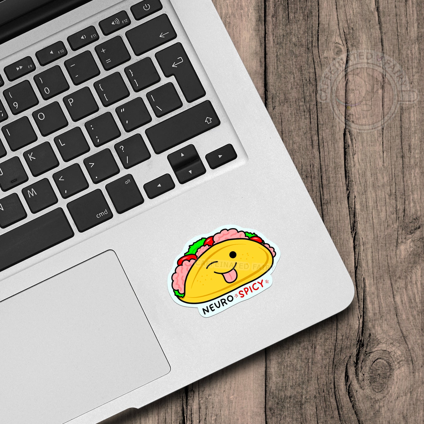 Neuro Spicy Brain Taco - Vinyl Sticker