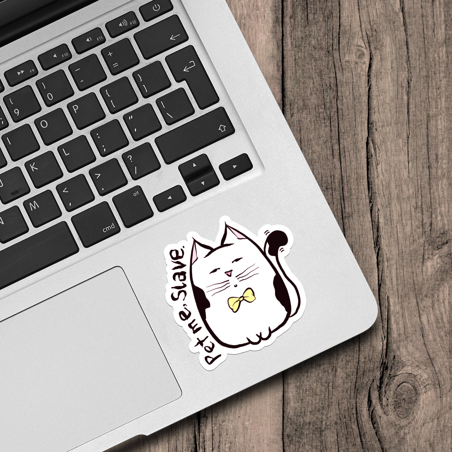 Pet Me Slave Cat Vinyl Sticker