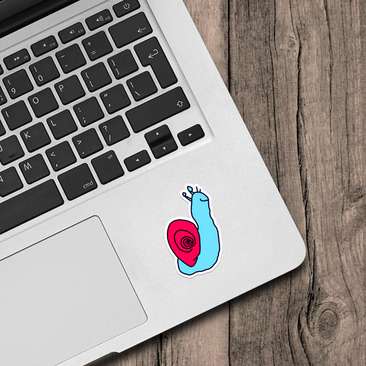Snail Kid Drawing Vinyl Sticker
