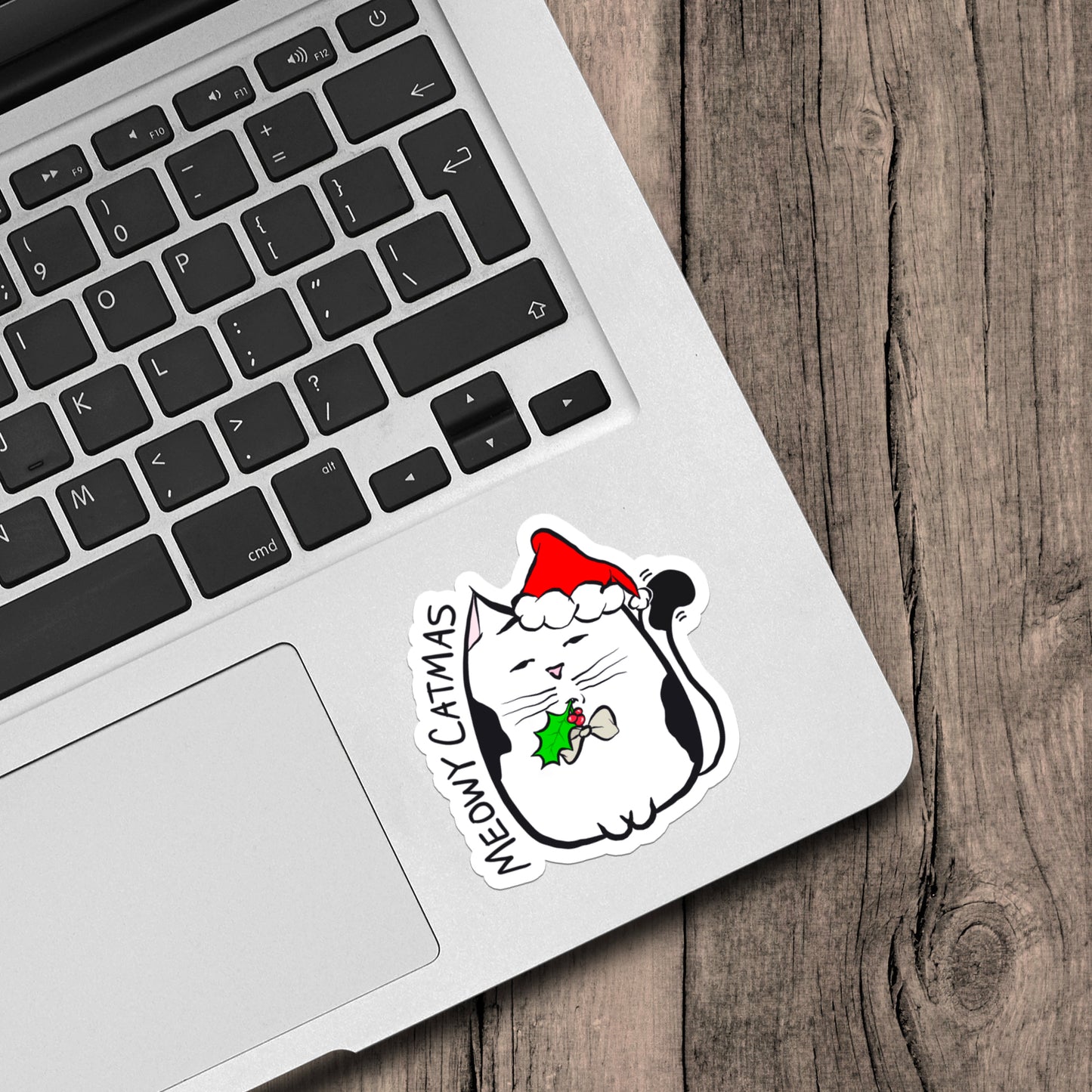Meowy Catmas Vinyl Sticker