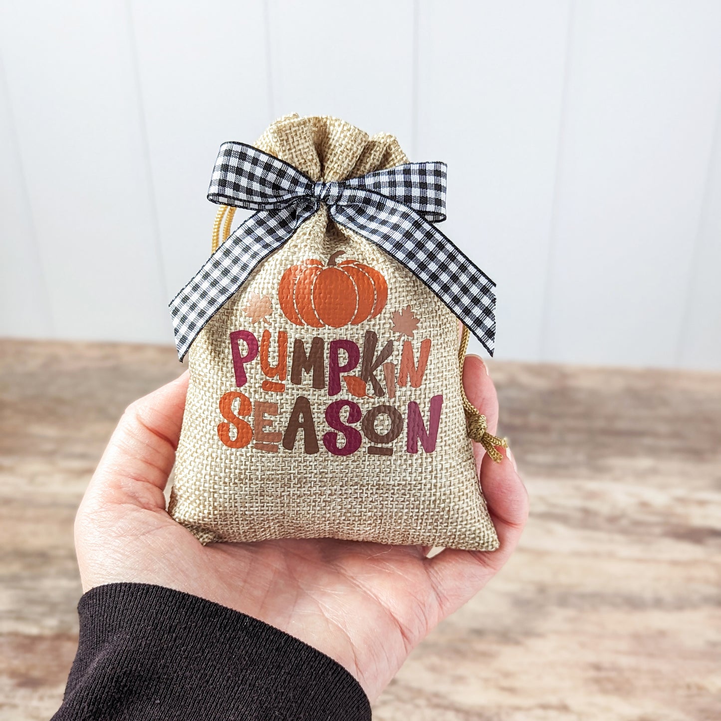 Pumpkin Season Fall Burlap Sack