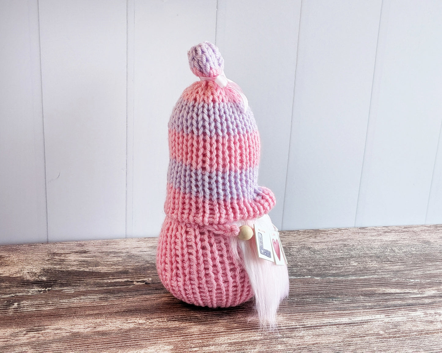 Pink Love Gnome: Valentine's Day Tiered Tray Decor