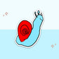 Snail Kid Drawing Vinyl Sticker