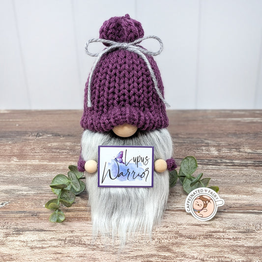 Lupus Warrior Gnome - Lupus Awareness Spoonie Gift