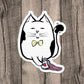 Spill Coffee Cat Vinyl Sticker