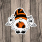 Halloween Gnome Boo! Vinyl Sticker