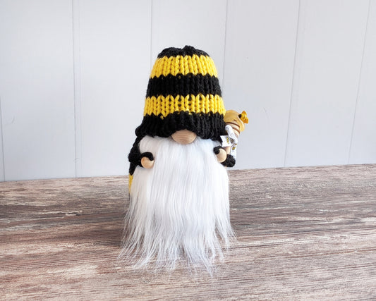 Spring Bee Gnome: Bee Tiered Tray Decor