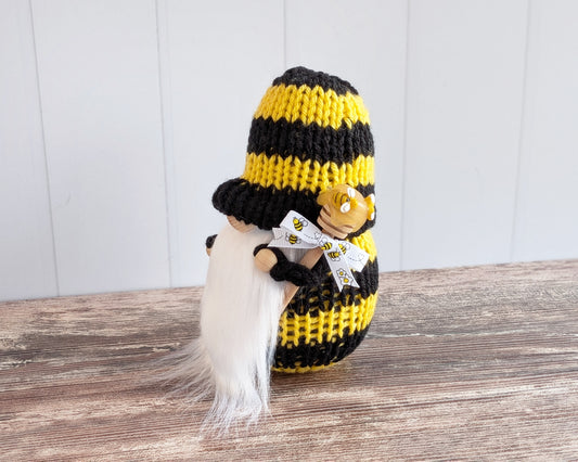 Spring Bee Gnome: Bee Tiered Tray Decor