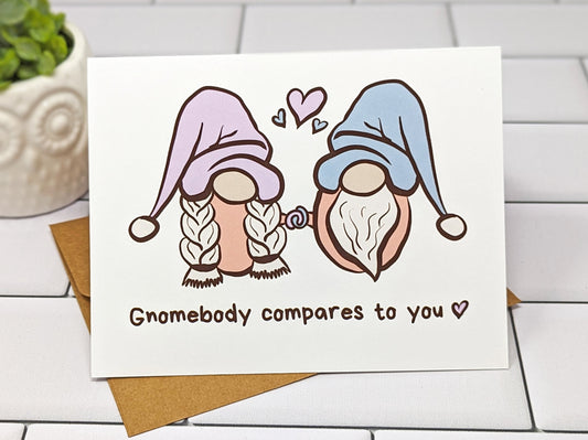 Gnome Valentine's Day Card