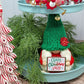 Crazy Christmas Lady Gnome: Tiered Tray Decor